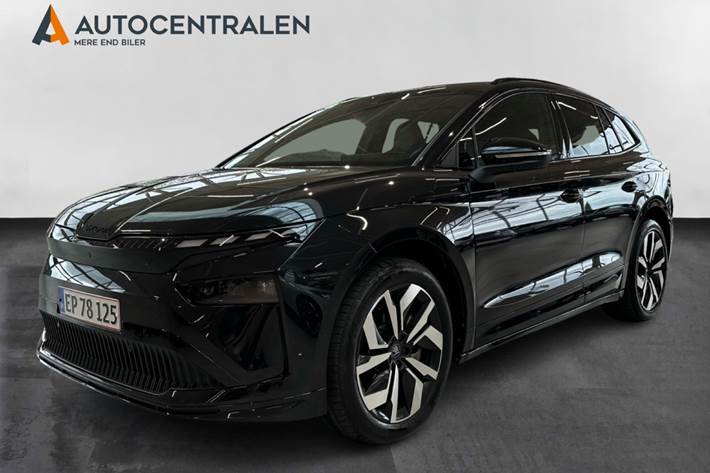 Sort Skoda Enyaq fra 2026 set udefra