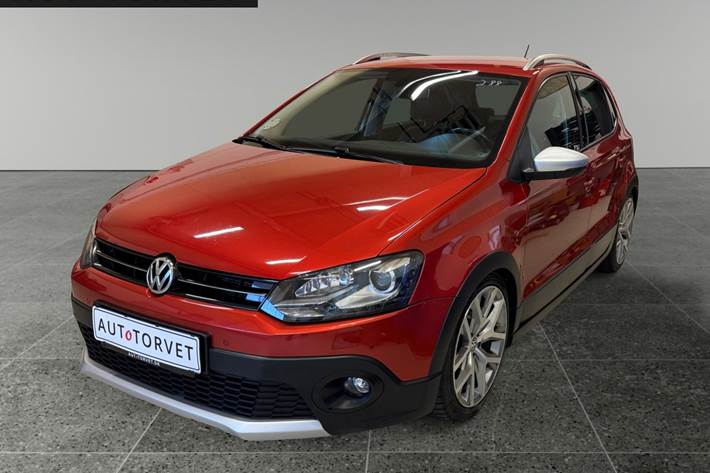 Rød VW Polo Cross fra 2014