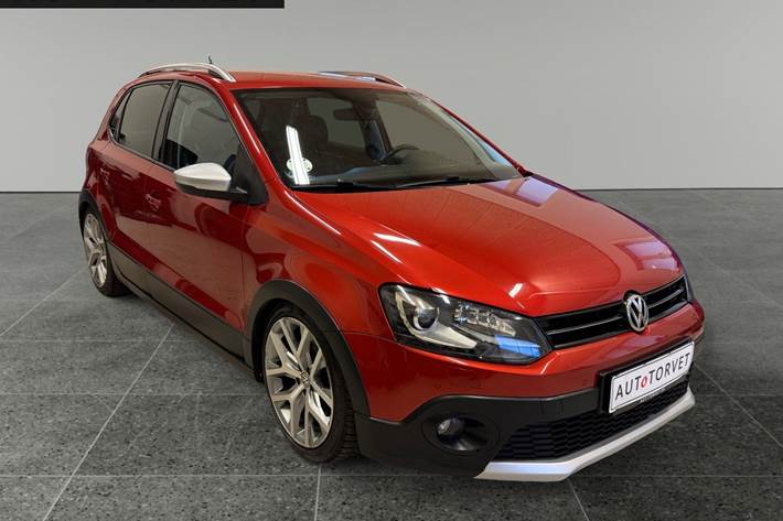 Rød VW Polo Cross fra 2014