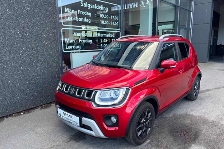 Rød Suzuki Ignis fra 2020 set udefra