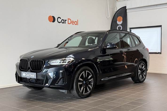 Sort BMW iX3 fra 2022 set udefra