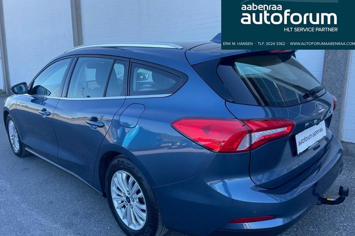 Blå Ford Focus fra 2020