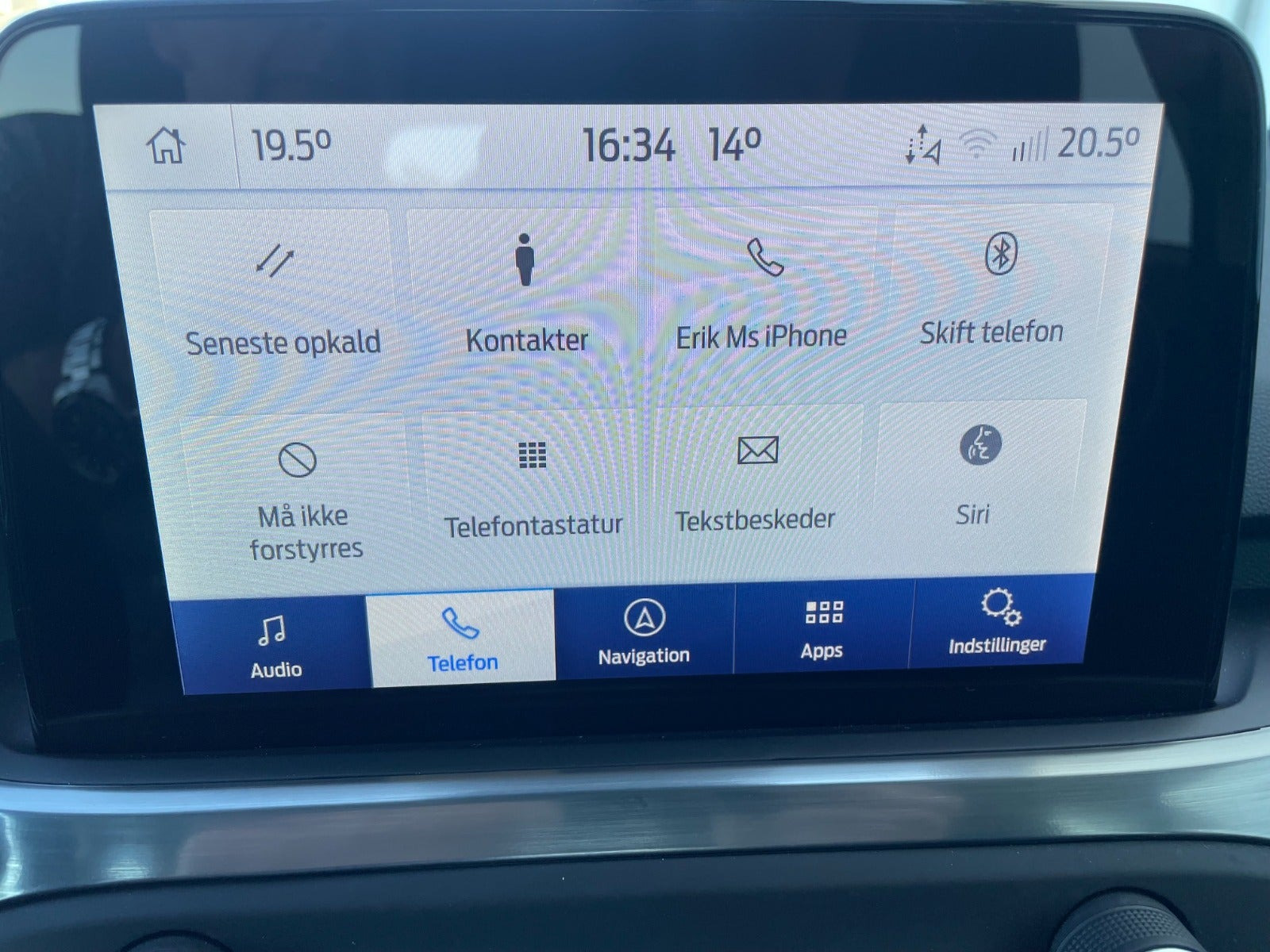 Blå Ford Focus fra 2020