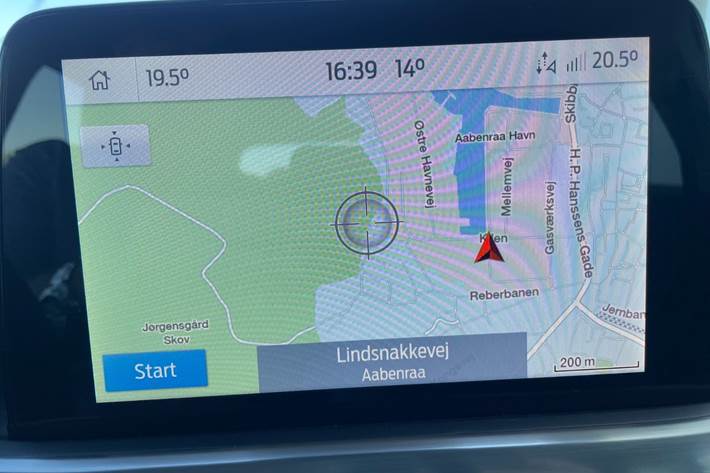 Blå Ford Focus fra 2020