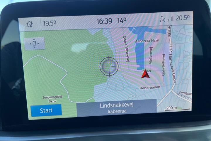 Blå Ford Focus fra 2020