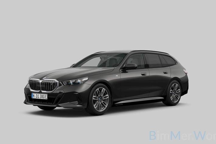 Grå BMW i5 fra 2025