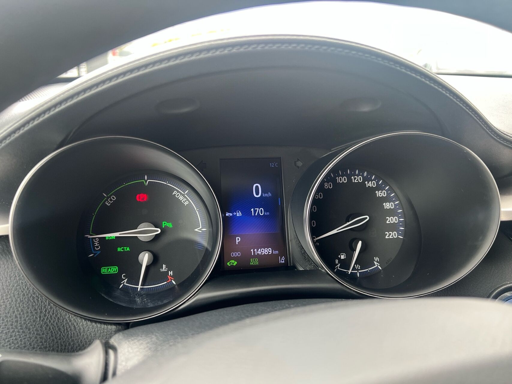 Rød Toyota C-HR fra 2018