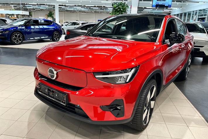 Rød Volvo C40 fra 2022