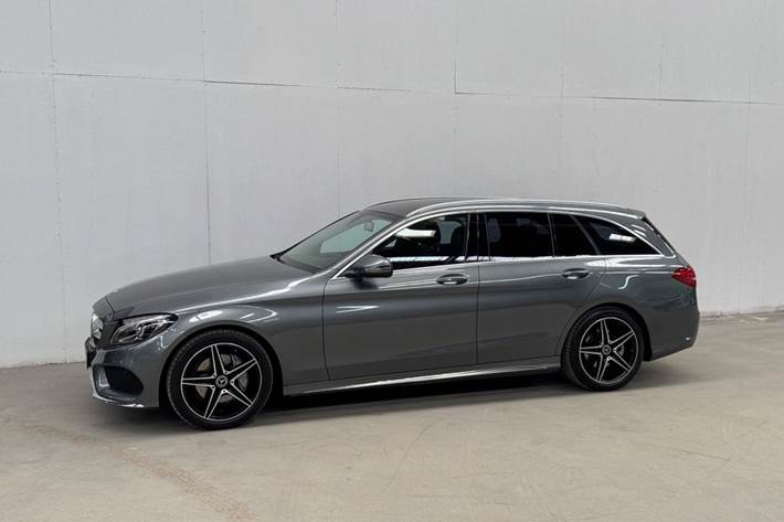 Grå Mercedes C200 fra 2018