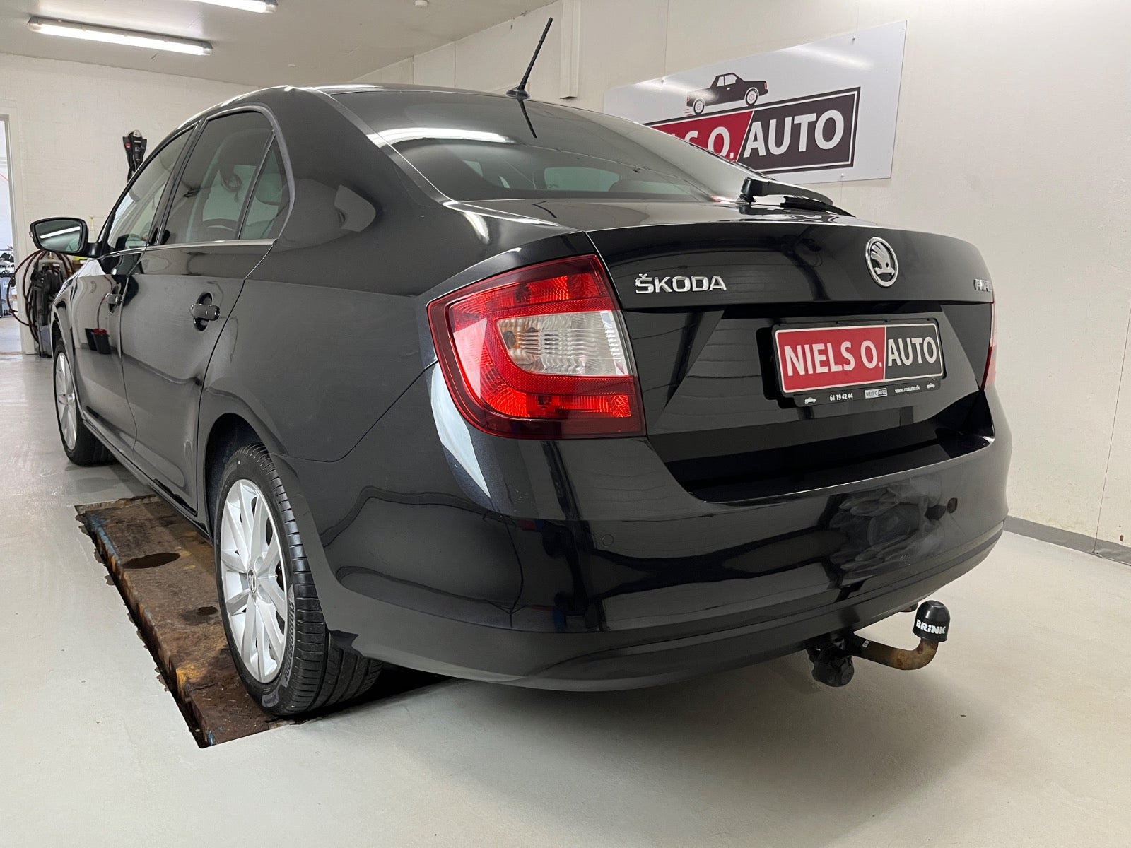 Sort Skoda Rapid fra 2017