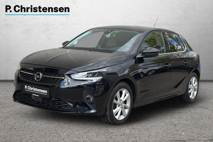 Sort Opel Corsa fra 2021 set udefra