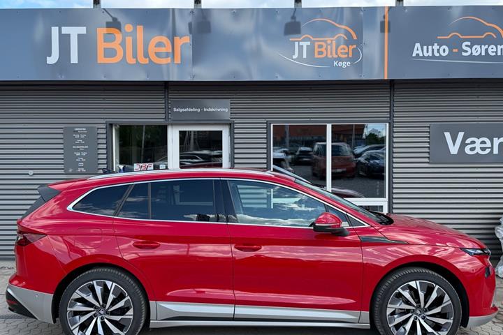 Rød Skoda Enyaq fra 2026