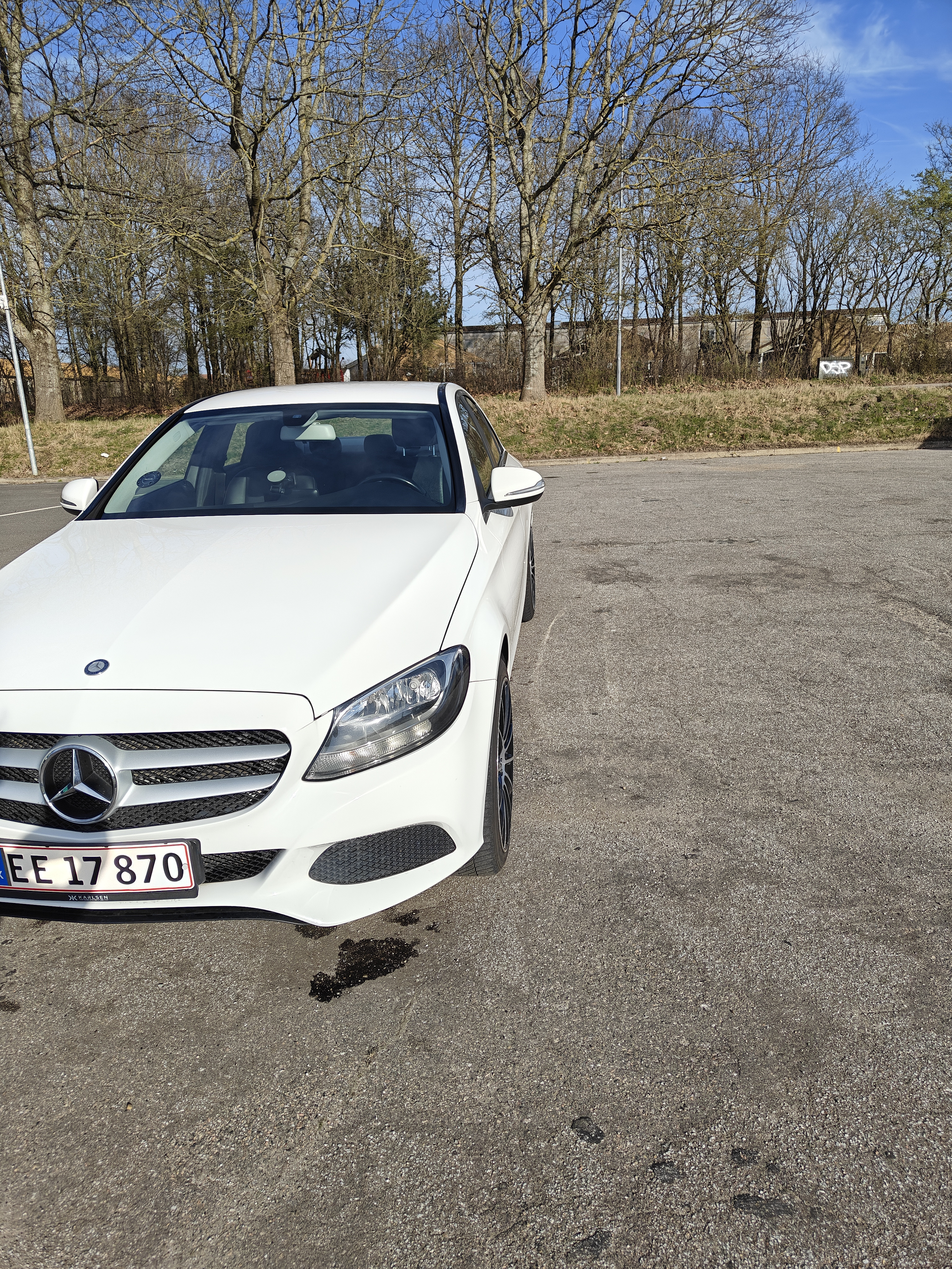 Hvid Mercedes C-Klasse fra 2015