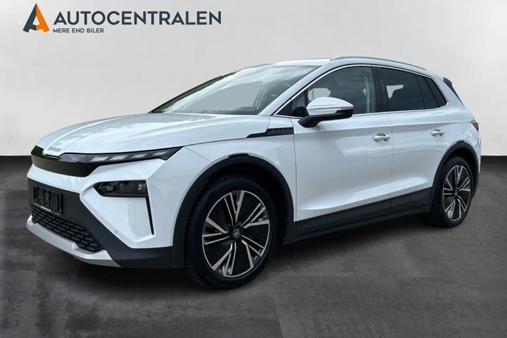 Hvid Skoda Elroq fra 2025 set udefra