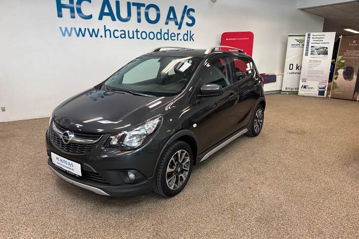Sort Opel Karl fra 2017 set udefra