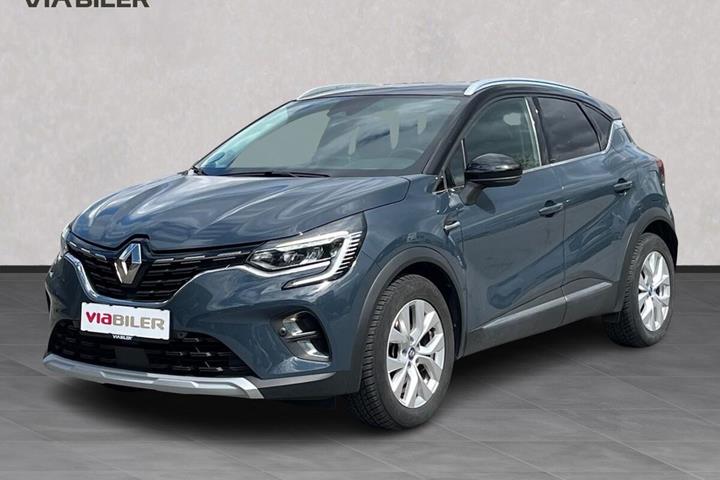 Grå Renault Captur fra 2021 set udefra