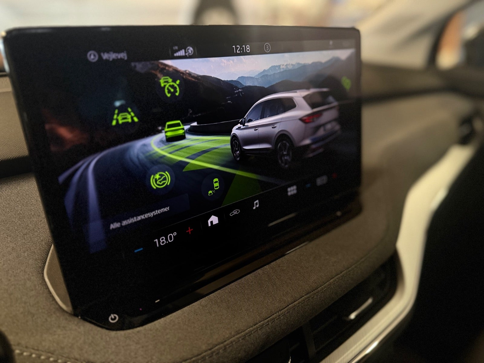 Grå Skoda Enyaq fra 2021