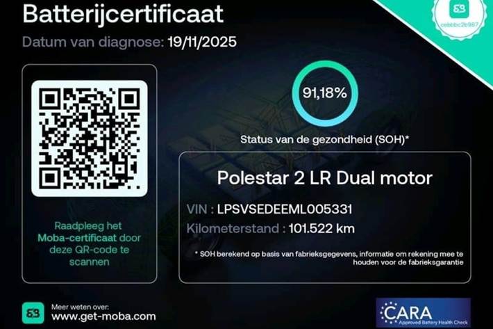 Hvid Polestar 2 fra 2020
