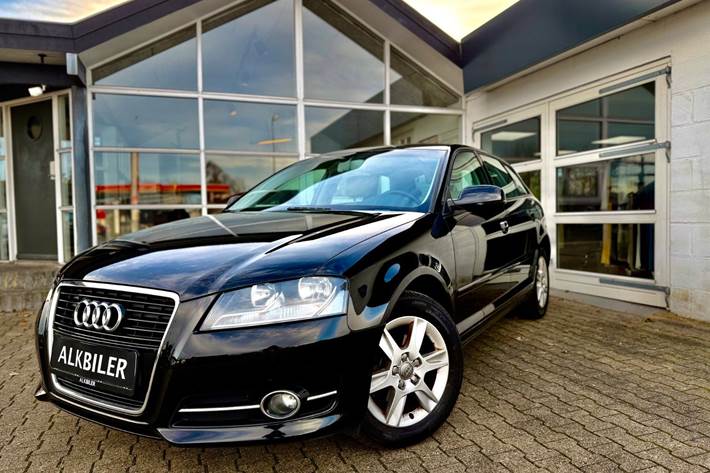 Sort Audi A3 fra 2010