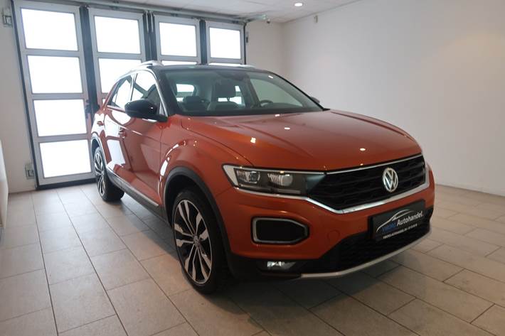 Orange VW T-Roc fra 2019