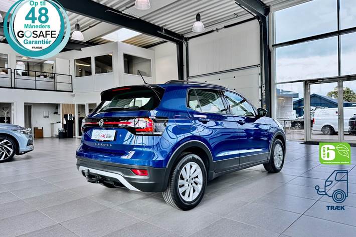 Blå VW T-Cross fra 2020