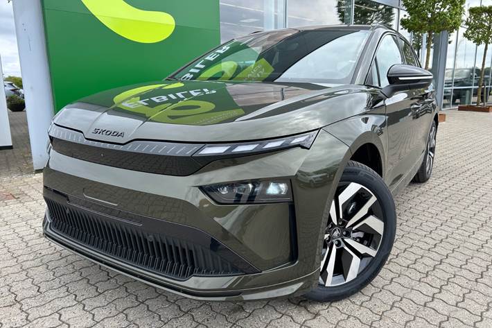 Grøn Skoda Enyaq fra 2026