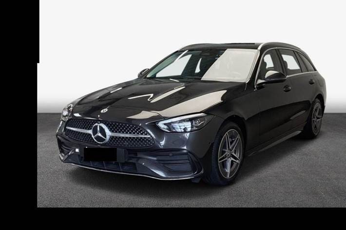 Grå Mercedes C300 e fra 2022