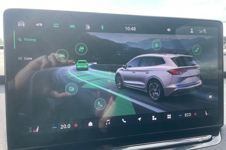 Grå Skoda Enyaq fra 2026