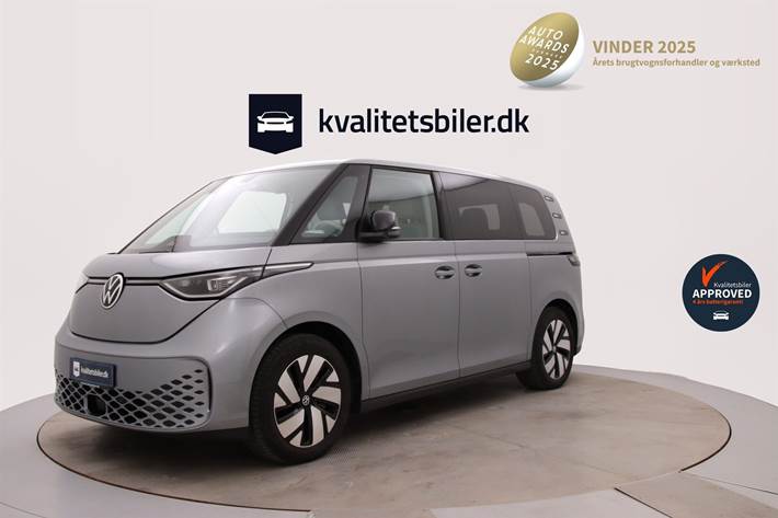 Sølv VW ID.Buzz fra 2023 set udefra