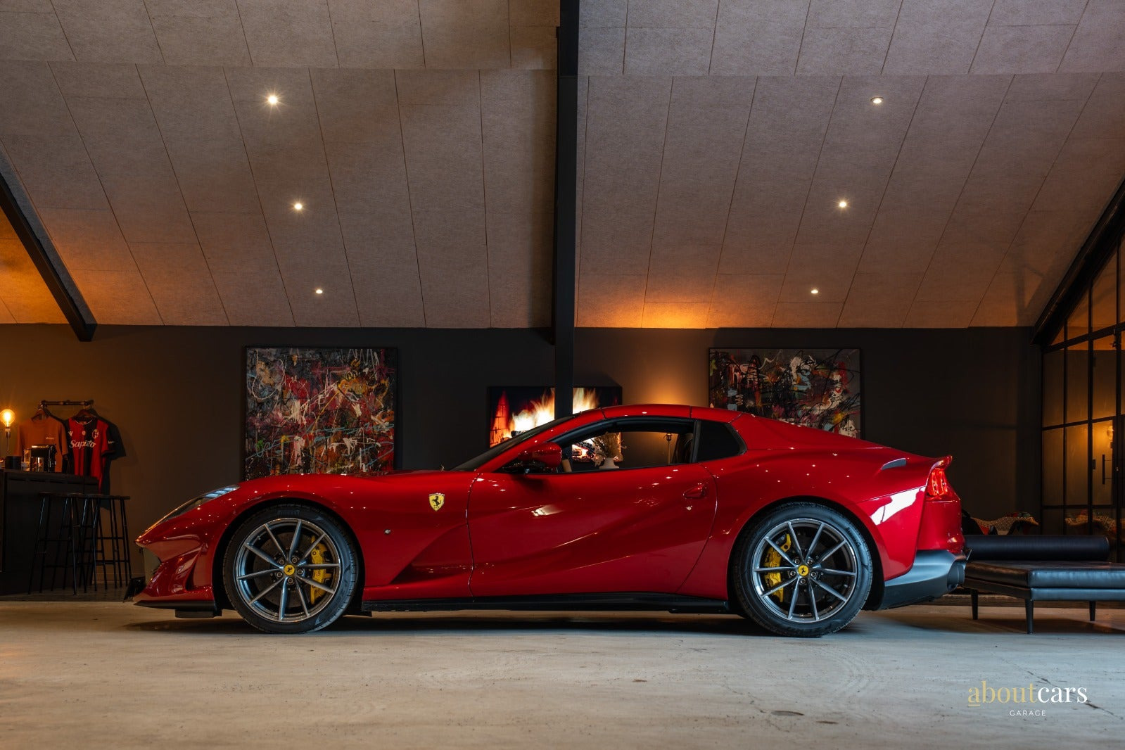 Rød Ferrari 812 GTS fra 2021