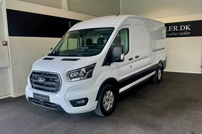 Hvid Ford Transit 350 L2 Van fra 2025