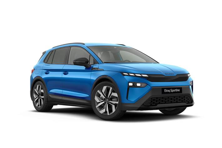 Blå Skoda Elroq fra 2026