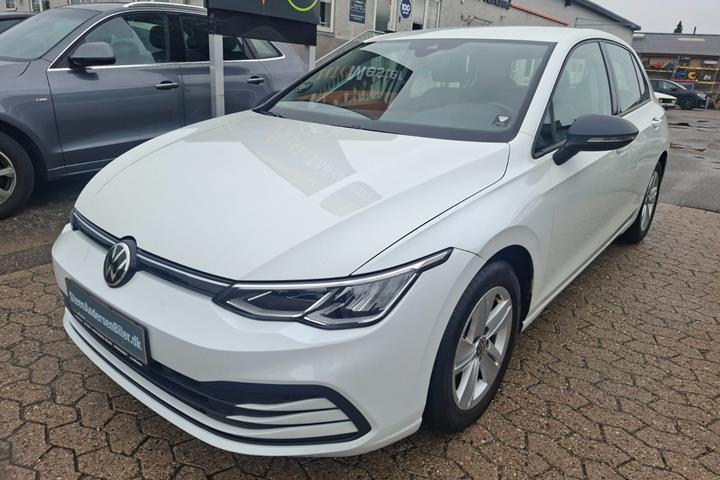 Hvid VW Golf VIII fra 2020