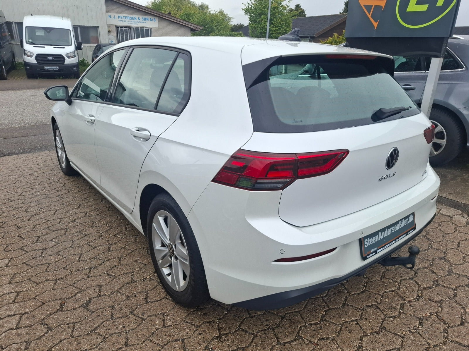 Hvid VW Golf VIII fra 2020