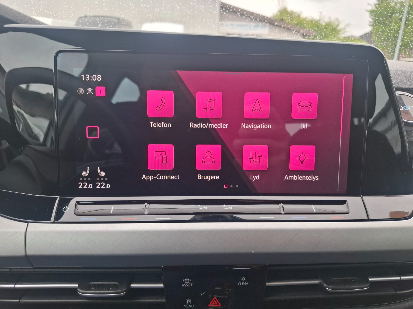 Hvid VW Golf VIII fra 2020