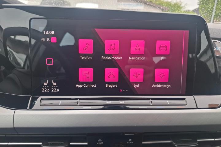Hvid VW Golf VIII fra 2020