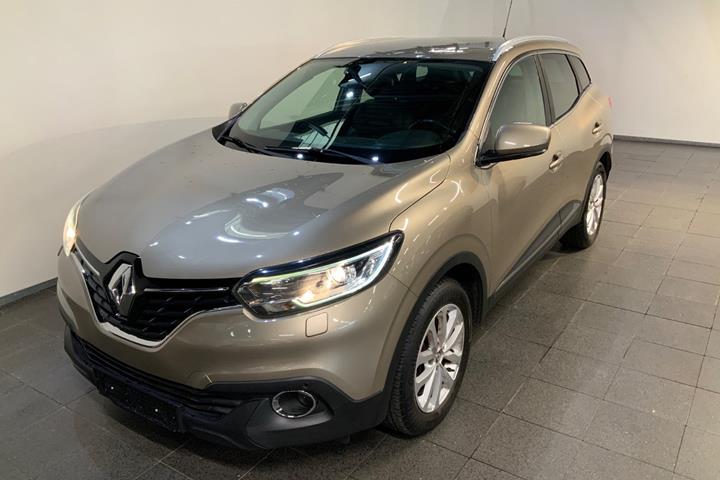 Orange Renault Kadjar fra 2016 set udefra