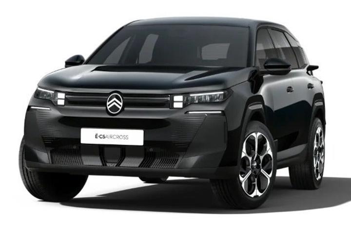 Rød Citroën ë-C5 Aircross fra 2026 set udefra