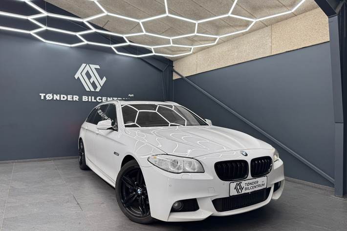 Hvid BMW 520d fra 2012