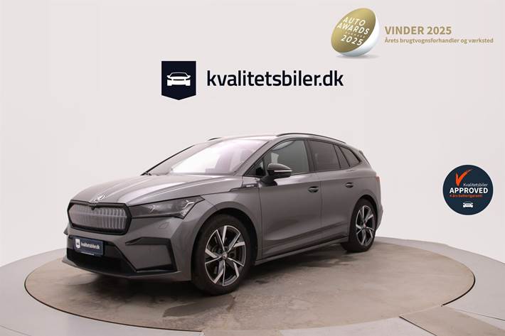 Grå Skoda Enyaq fra 2024
