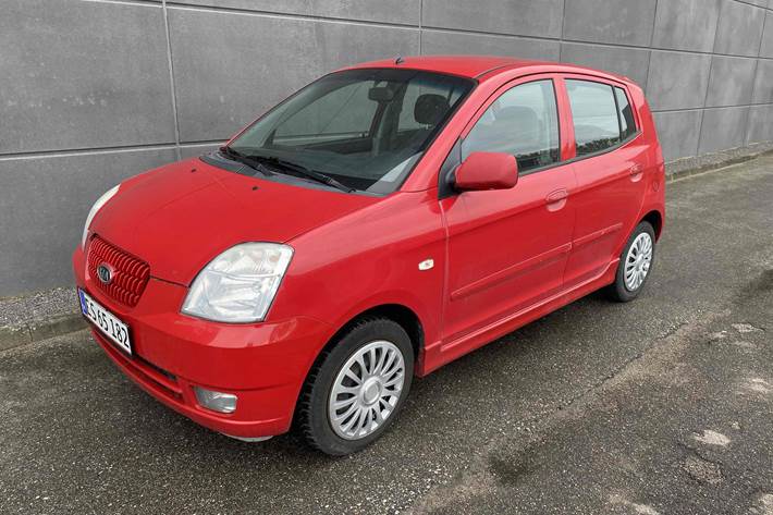 Rød Kia Picanto fra 2006