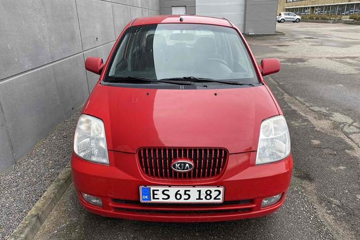 Rød Kia Picanto fra 2006