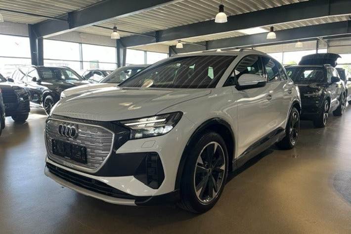 Hvid Audi Q4 e-tron fra 2022