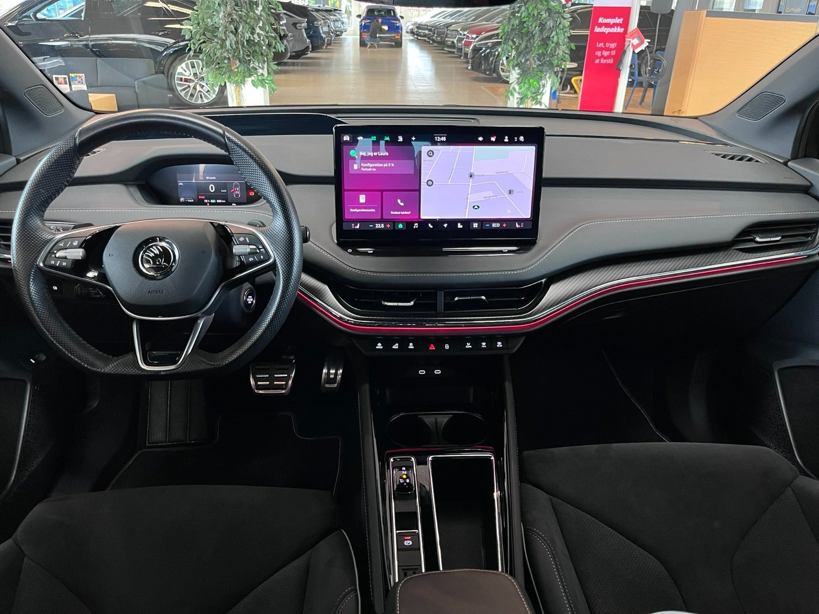 Sort Skoda Enyaq fra 2024