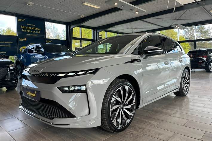 Grå Skoda Enyaq fra 2026
