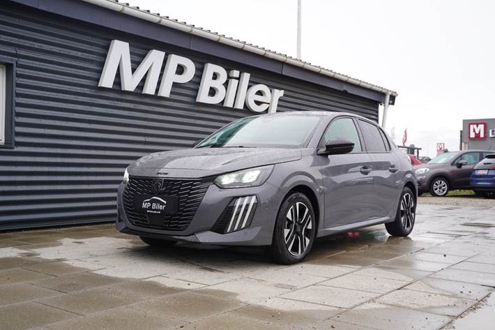 Grå Peugeot 208 fra 2024