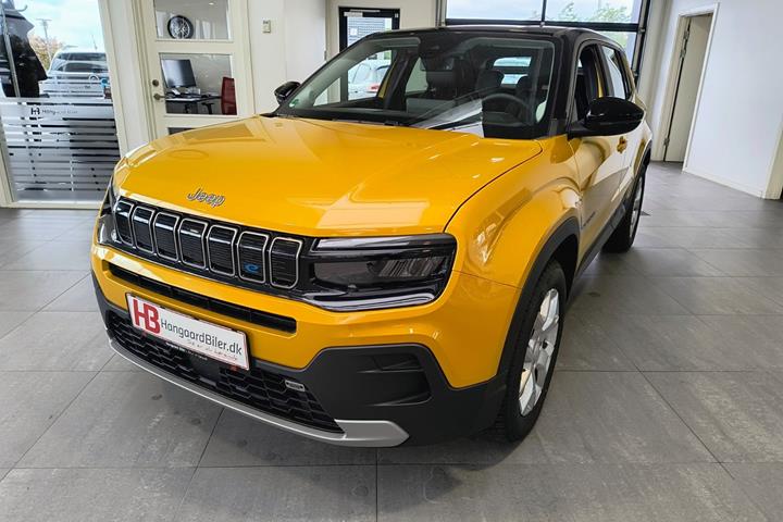 Gul Jeep Avenger fra 2023