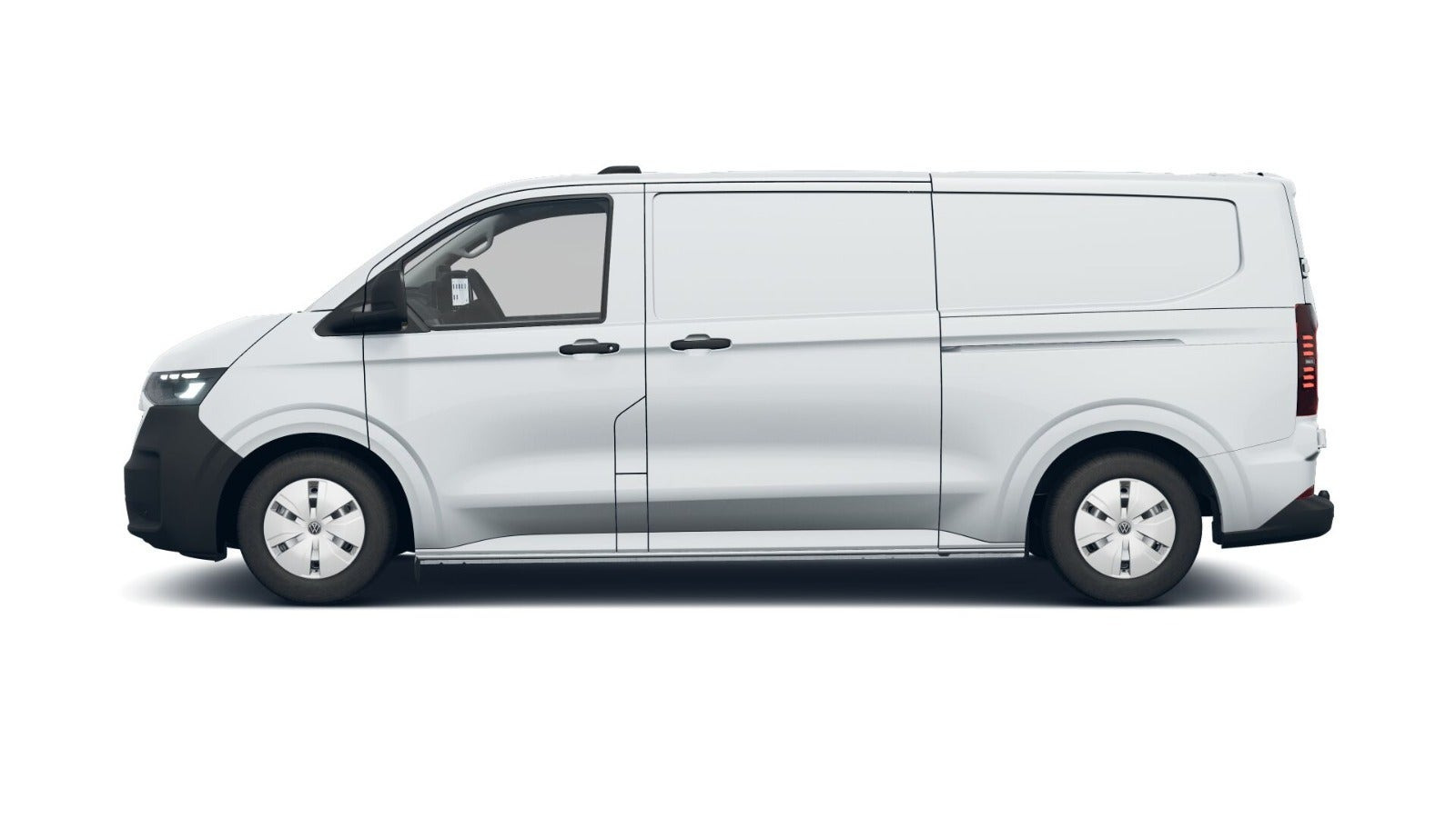 Hvid VW Transporter fra 2025