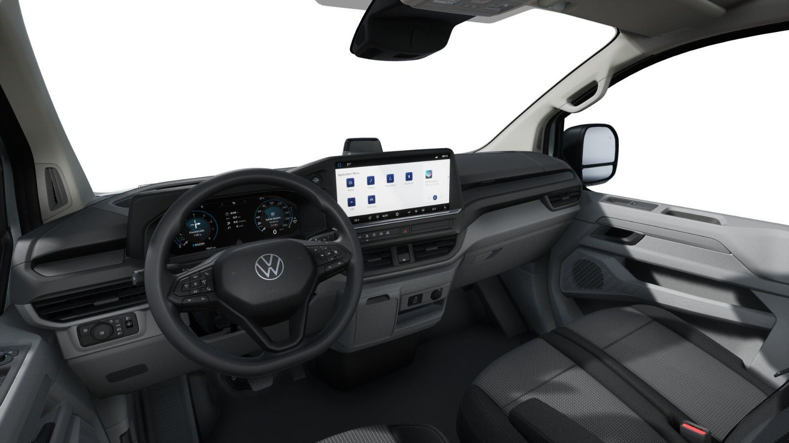 Hvid VW Transporter fra 2025