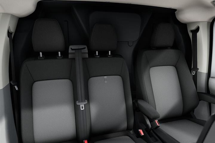 Hvid VW Transporter fra 2025